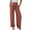 Pink, variant on Juslio Girls Pants Unisex Child Casual With Pockets Smocked High Waist Pant Loose Wide Leg Trousers 4-14 Years Linen Pants