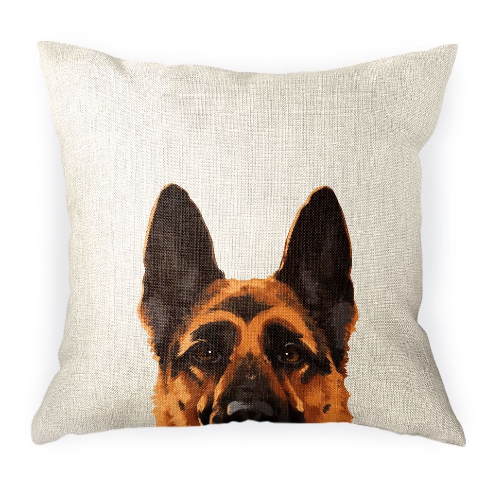 16x16 Multicolor Gift idea for German Shepherd Lover Shepherd Owner Life is Better with a German Shepherd Vintage Puppy Lover Throw Pillow 