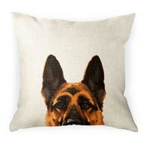 WIRESTER 18x18 inch Square Decorative Throw Sofa Pillow Cases, Black Tan German Shepherd Dog