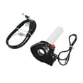 thumbnail image 2 of JISADER Motorcycle Twist Throttle Grip with Cable, Twist Throttle Handle Grip Spare Part, Motorbike Accessories Black, 2 of 9