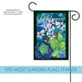thumbnail image 3 of Toland Home Garden Jade Welcome Flower Welcome Flag Double Sided 12x18 Inch, 3 of 5