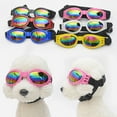 thumbnail image 3 of 1Pc Dog Sunglasses Eye Wear Protection Collapsible Pet Goggles UV Protection Goggles with Strap(White), 3 of 7