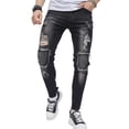 thumbnail image 5 of Caoirhny Men's Spring Summer Skinny Jeans Ripped Vintage Streetwear Denim Pants with Pockets, 5 of 9