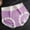 Purple, variant on Thong Underwear Women Women's Cotton Underwear, Laides Lightweight & Breathable Panties, Mid-Waist Soft Underpants Briefs, Available in Plus Size Ladies Underwear Panties Cotton XL