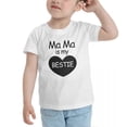 thumbnail image 3 of Mama Is My BESTIE Cute Toddler T Shirts for Boys Girls (White, 2T), 3 of 5