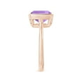 thumbnail image 3 of ANGARA Natural 3.1 Ct. Amethyst Solitaire Ring in 14K Rose Gold for Women (Ring Size: 3.5), 3 of 9