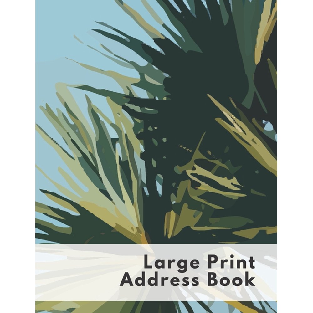 Large Print Address Book Address Book for Seniors 8.5x11 Inch Contact
