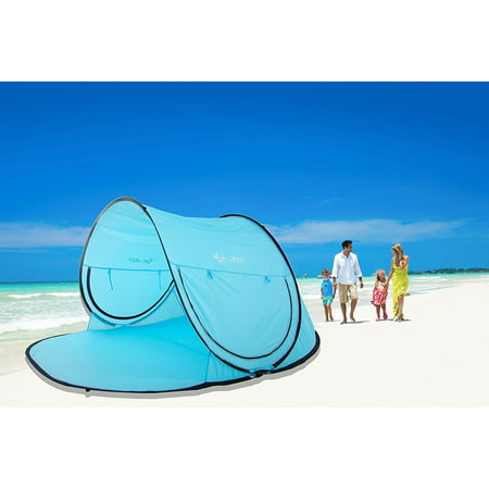 Instant Family Tent Automatic Pop Up Instant Portable Outdoors Beach Tent , Lightweight Portable Family Sun Shelter Cabana ,Provide UPF 50+ Sun
