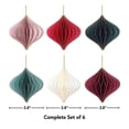 thumbnail image 2 of Briarwood Lane Christmas Honeycomb Paper Decor- Set of 6 3.18x3.18 Finial Honeycomb Ornaments Magnetic For Christmas Honeycomb Paper Decor Party Centerpiece Decoration, 2 of 6