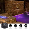 thumbnail image 4 of Mist Maker, Puerto USB, 4 Luces LED de Colores, Mini Mister Fog Machine, Fuente Interior, Jardín, Estanque, Nebulizador Agua, Atomizador Negro, 4 of 5