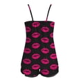 thumbnail image 5 of Conairie Women Valentine Pajamas Set Heart Print V Neck Tank Top And Elastic Waist Shorts Sleepwear Soft 2 Piece Outfits Loungewear Sets Hot Pink XXL, 5 of 5