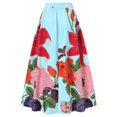 thumbnail image 4 of Women's Bohe Floral Maxi Skirt High Waist A-Line Long Skirt with Pockets Summer Beach Skirt for Casual Wear, 4 of 4
