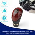 thumbnail image 3 of 10mm PU Gloss Car 5 Speed Manual Gear Shift Knob Shifter Universal Automible, 3 of 3