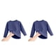 thumbnail image 3 of Qarigey Ropa interior térmica Camisetas gruesas superiores Ropa de dormir amigable con la piel Ropa para el hogar Azul 120, Altura 110-120cm 2Conjunto, 3 of 6