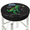thumbnail image 3 of Kll Space Dino Cartoon Black Round Bar Chair Cushion Cover 13 Inch,Bar Stool Protector With Elastic, Soft Washable, 3 of 7