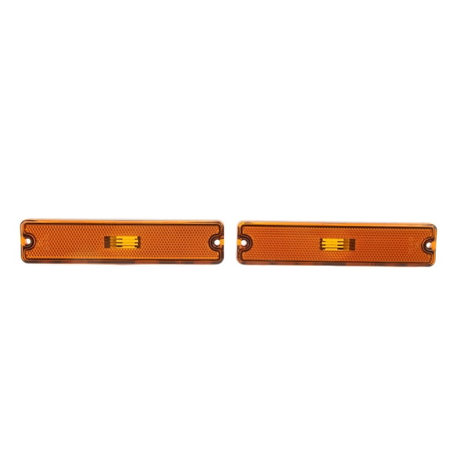 Side Signal Lamp Housing, Shell Side Marker Light Lens 56001424 Strong Light Transmission PP Weatherproof 2PCS Direct Fit For Car Modification Yellow