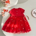 thumbnail image 3 of Hiijoy Infant Girls Short Sleeve Embroidery Tutu Dress Summer Tulle Dress, Sizes 1-7, 3 of 6