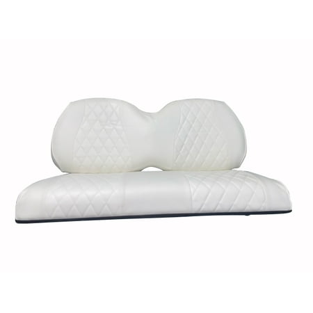 Diamond Stitch white Front Seat Covers For CLUB CAR PRECEDENT / YAMAHA DRIVE AND G29 Golf Carts