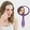 Purple, variant on Tuscom Double-Sided Makeup Mirror with Handle - 1X/5X Magnifying & Flat Mirror for Travel, Bathroom, Vanity - Lightweight ABS Plastic, Hanging Hole, Ideal for Women's Grooming