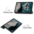 thumbnail image 3 of For Nokia T20 T21 T 21 10.4 inch 2022 Case PU Leather Tri-Folidng Smart Cover For Nokia T10 8.0 Tablet Case DarkGreen Nokia T21 10.4, 3 of 6