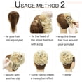 thumbnail image 6 of Rich Choices Messy Hair Bun Scrunchies 100% Human Hair Bun Extensions 32g Wrap Around Tousled Donut Updo Chignon For Women Girls, 6 of 7