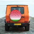 thumbnail image 6 of Sikiie Watermelon PVC Leather Spare Tire Wheel Cover Spare Tire Cover, for Car Truck SUV Camper Trailer Universal Fit(14-17in)-14 inch, 6 of 6