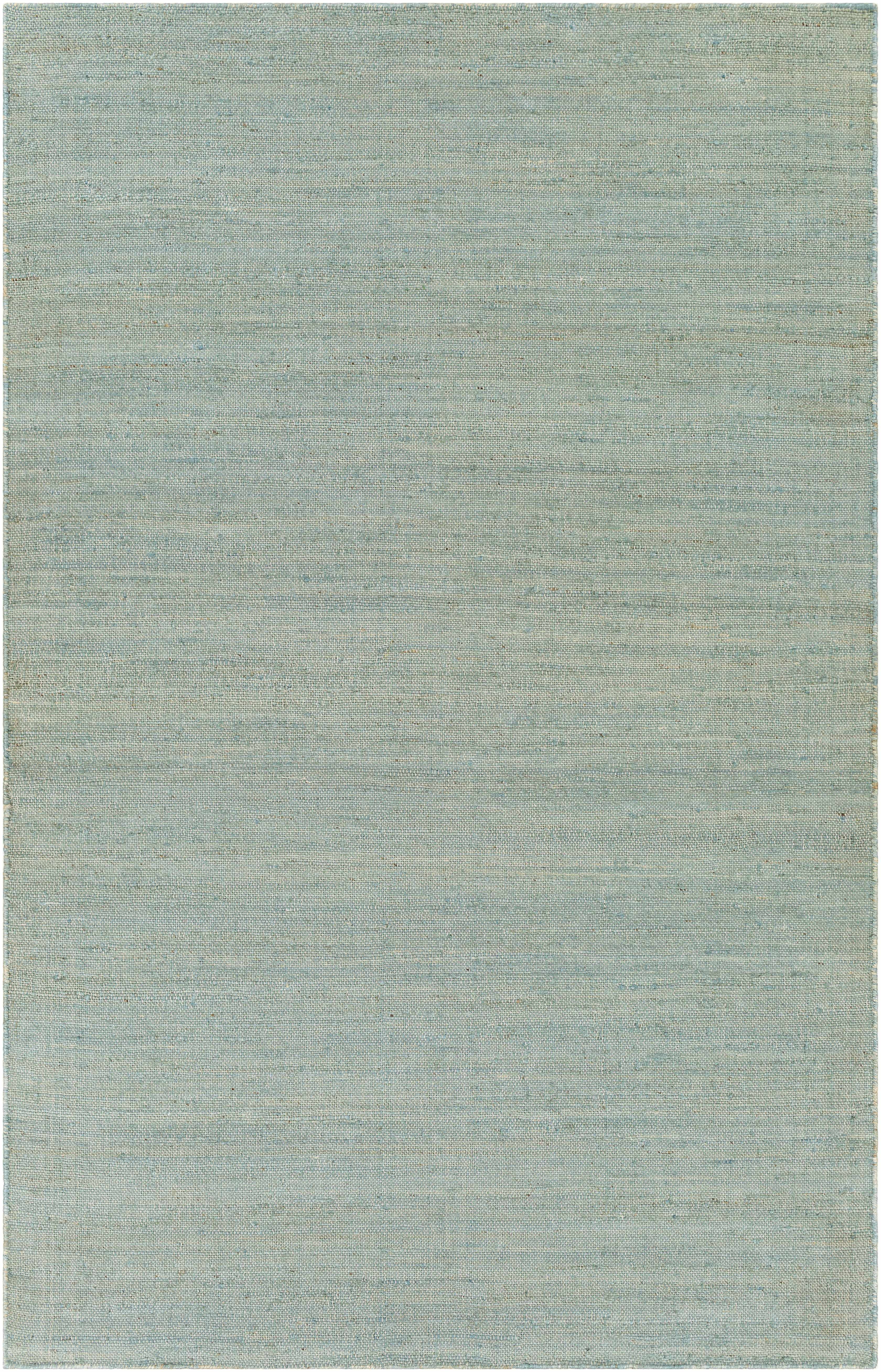Hauteloom Quinhagak Natural Fiber Jute Living Room, Bedroom Area Rug - Sea Grass, Rattan Solid Carpet - Sage, Green - 6' x 9'