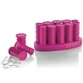 thumbnail image 4 of Conair Instant Heat Compact Hot Rollers Travel Set-Dual Voltage Hair Curlers 3.5"-2.5"-1.5" With Zebra Case, 4 of 5