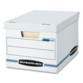 thumbnail image 2 of Bankers Box Basic Duty Letter/Legal Size File Storage Box, 12 X 10 X 15 in, 450 lb, Kraft/Green, Pack of 12, 2 of 2