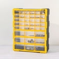 thumbnail image 4 of Deli 39 Drawers Plastic Parts Storage Cabinet, Compartment Hardware Organizer Storage for Desktop or Wall Mount,Tool Box with Drawers for Hardware, Small Parts, Craft Supplies,Black/Yellow, 4 of 7