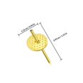 thumbnail image 2 of RENACLIPY 50Pcs Picture Hanging Hardware Iron Push Pins Golden Frame Hangers for Decor, 2 of 8