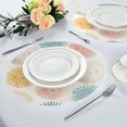 thumbnail image 6 of IAUYY Set of 4 Round Placemats for Dining Tables Heat-Resistant and Wear-Resistant DIY Printing Design Table Placemats，Applicable for Christmas Sun Illustration, 6 of 7