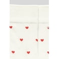 thumbnail image 5 of FASHION JUNKY White Valentines Heart Pattern Crew Socks (White, ONESIZE, Cotton), 5 of 6