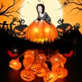 thumbnail image 4 of LED Curtain Pumpkin Fairy Lights In/Outdoor Party Halloween Home Decor, 4 of 9