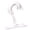 White, variant on Curtain Rod Brackets Aluminum Alloy Fixing Rod Holder with Screws for Window Decor