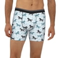 thumbnail image 2 of Men'S Boxer Briefs, Minimalist Horse Triangle Soft And Breathable Mens Underwear Boxer Briefs With Widen Waist, 2 of 2