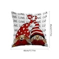 thumbnail image 3 of Dtchengua Heart Print Decorative Pillow - Red Valentine‘s Throw for Living Room, Bedroom & Festive Ambiance, 3 of 6