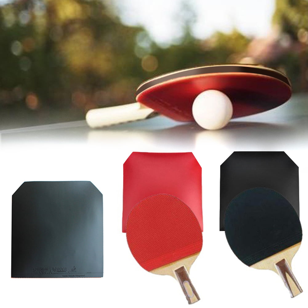 Rubber Pips-in Table Tennis Racket Sponge For Ping Pong Paddle Red/ Black 