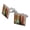 Silver, variant on Guitars Electric Acoustic Rock and Roll Wood Paneling Square Cufflink Set - Silver or Gold