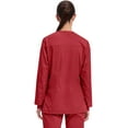 thumbnail image 2 of Cherokee Snap Front Scrub Jackets for Women, Workwear Revolution Soft Stretch WW310, 2 of 9