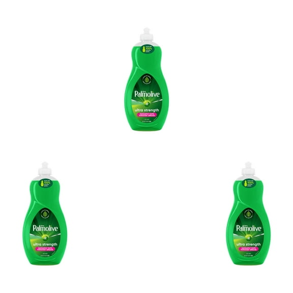 Palmolive Ultra Strength Original Dish Liquid – 3 Pack bottles  (16 fl oz x 3)