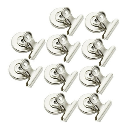 

HESITONE 10Pieces Strong Magnetic Clips Heavy Duty Refrigerator Magnets 31mm Wide for Photo Display Home Office School Whiteboard