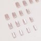 thumbnail image 2 of PEPFTG Uñas postizas adhesivas Cat Eye rosa cuadradas 24 piezas, 2 of 7