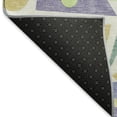 thumbnail image 5 of Addison Rugs Mayfield Premium Machine Washable Transitional Geometric Lavender Rectangle Rug, 9' X 12' Machine Washable Transitional Geometric Lavender Oversized Sherpa Throw Blanket, 5 of 7