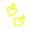 thumbnail image 5 of SmartBy 1 Pair Stud Earrings Lightweight Heart Acrylic Pendant Earrings Hypoallergenic Colorful Simple for Women, 5 of 8