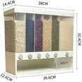 thumbnail image 2 of Cereal Container Food Storage Containers Airtight Dry Food Storage Containers Set of 10 L for Flour Sugar Cereal and Pantry Grain Storage Box Wallmounted Rice Barrel Sealed Storage First Rate, 2 of 7