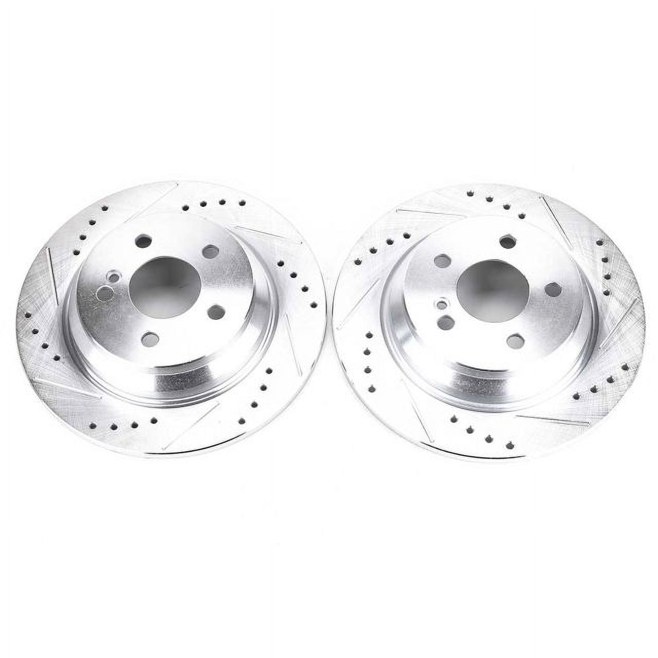 Power Stop EBR1049XPR Evolution Drilled & Slotted Rotors -Rear