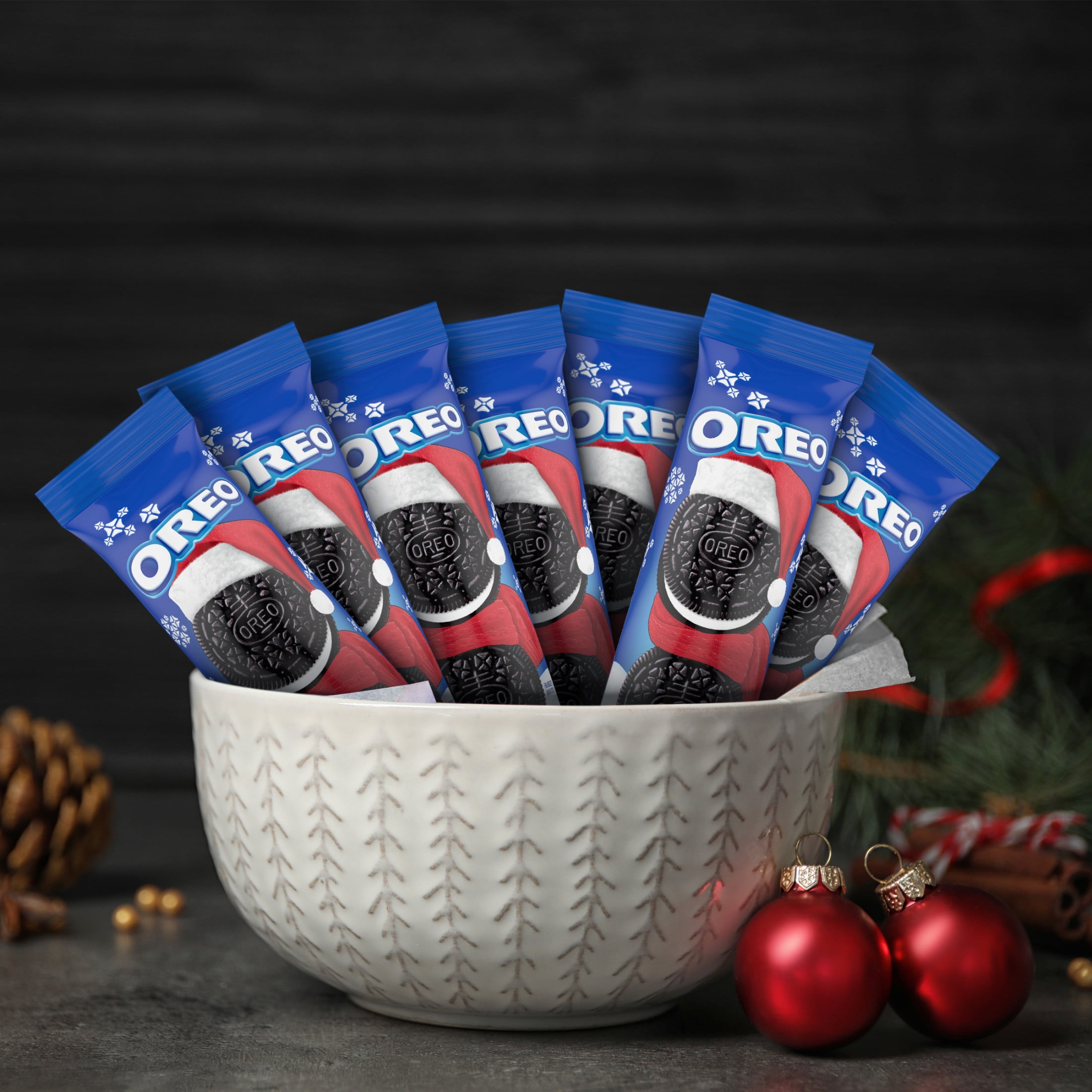 (2 pack) OREO Chocolate Sandwich Cookies, Holiday Cookies, 4 oz Stocking Stuffer Pack