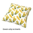 thumbnail image 3 of Throw Pillow Covers, Cute Corn Food Soft Square Pillow Cases with Invisible Zipper for Couch Bed Sofa, Farmhouse Fall Home Decor 16"x16", 3 of 7