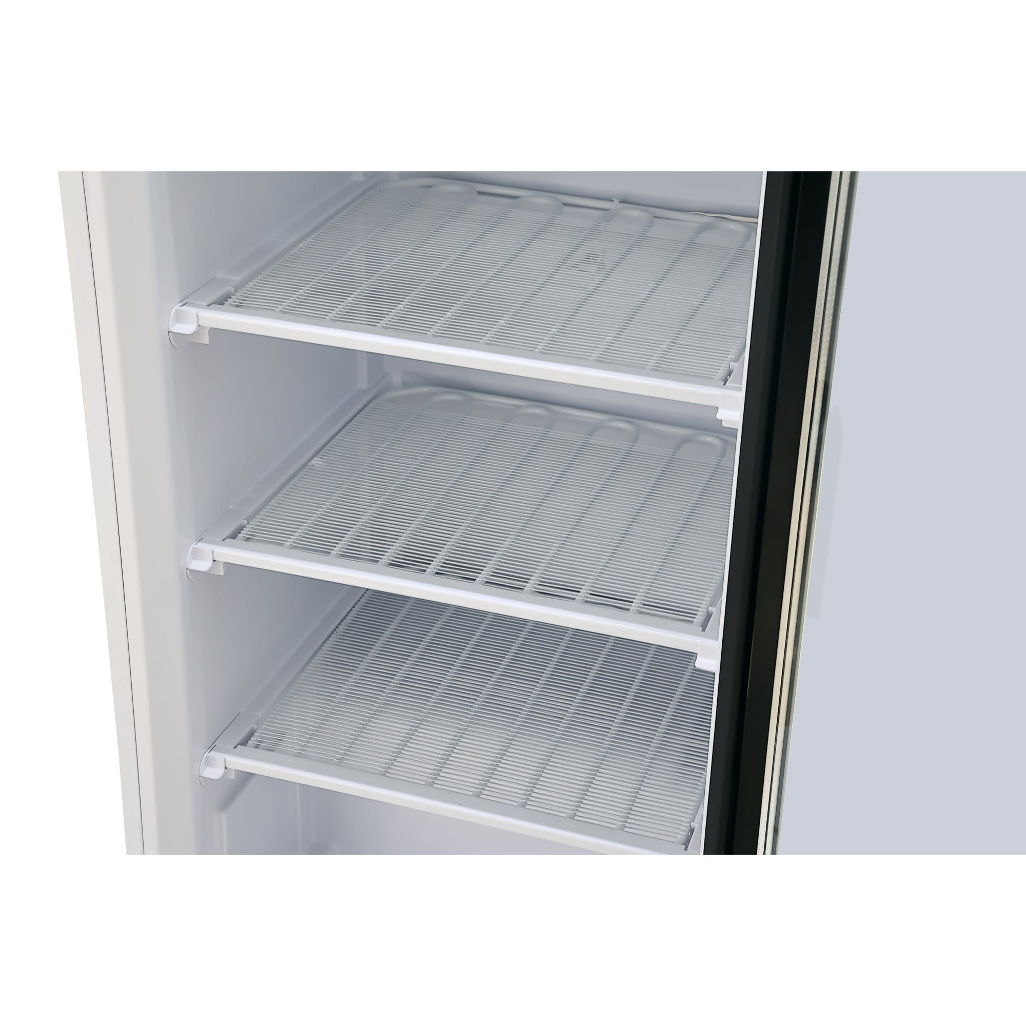 12 Cu. ft. Commercial Freezer with Glass Door in White - Manual Defrost (KM-FMD12WGD)